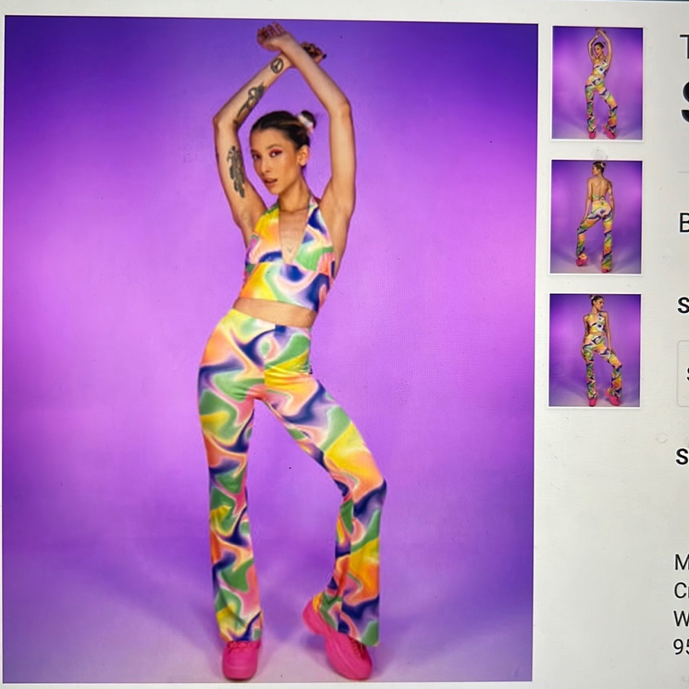 Trippy daze 2pc pant set
